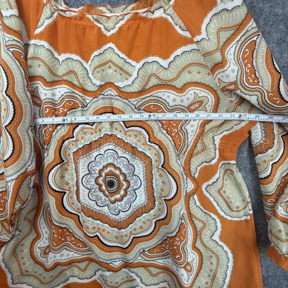 Womens Blouse Medallion XL Oversized Boho 70s Revival Psychedelic Indie Festival - Picture 3 of 6